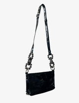 Up-cycled bead-embellished crossbody bag