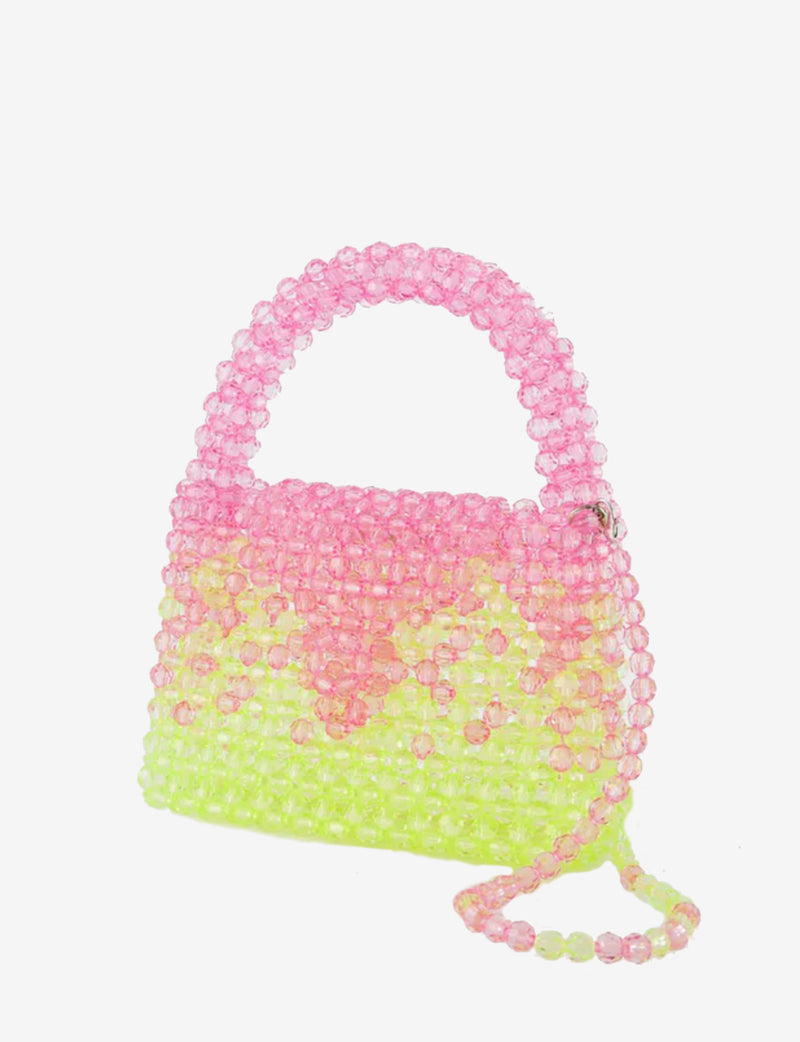 Up-cycled beads crossbody bag
